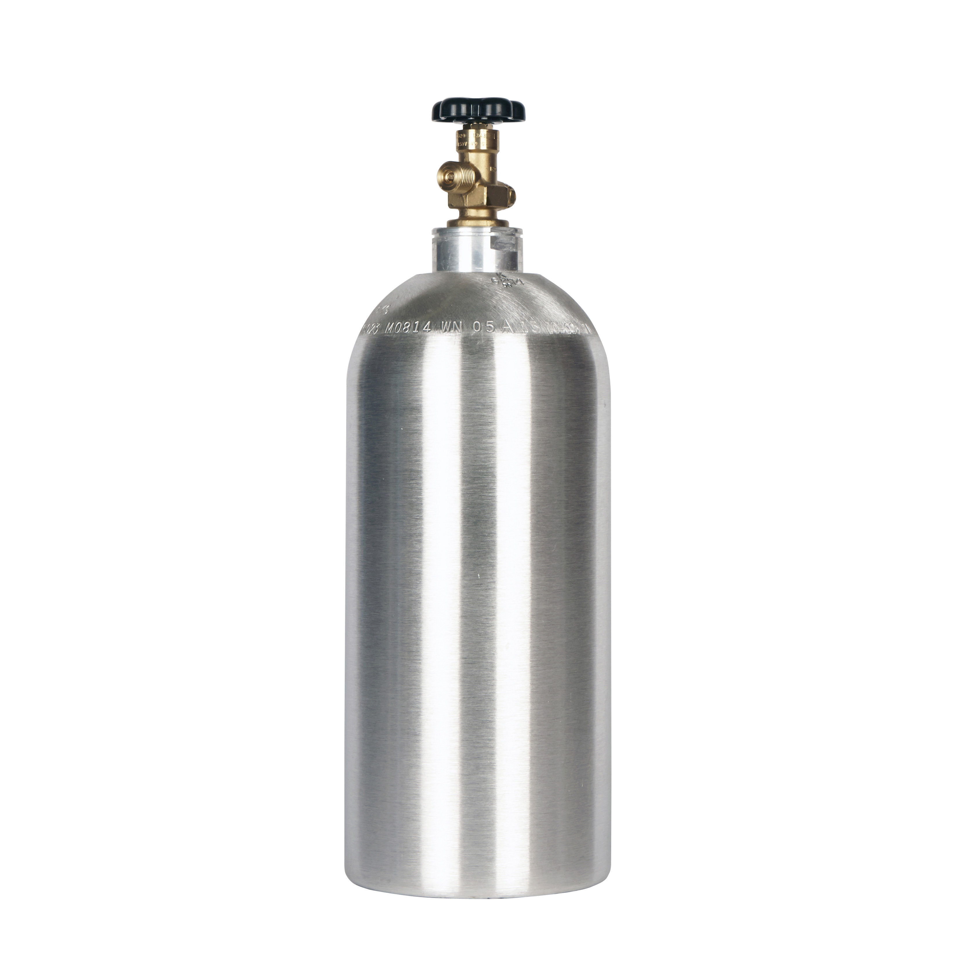 Silberflasche mit CO2-Ventil