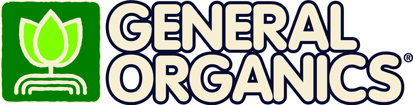 зселено лого general organics