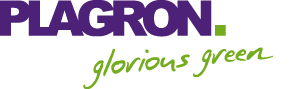 purple green logo plagron