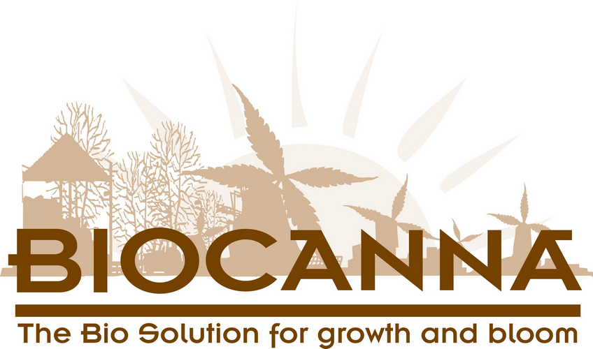 καφέ λογότυπο Biocanna