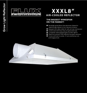 FluxLighting 3XL 8'' air cooled reflector
