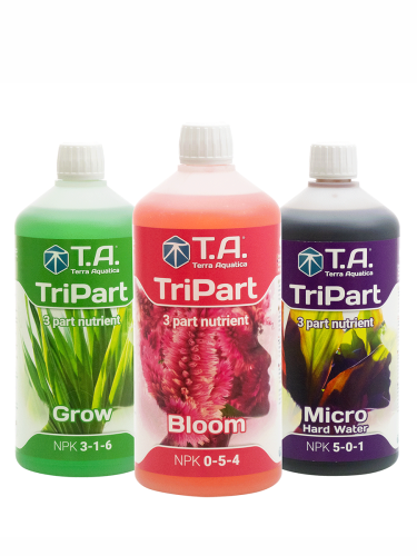 Tripart Flora Gro/Bloom/Micro 1L - ορυκτό λίπασμα τριών συστατικών