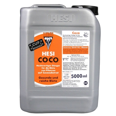 HESI COCO 5L – Mineraldünger für Wachstum und Blüte bei Kokosnüssen