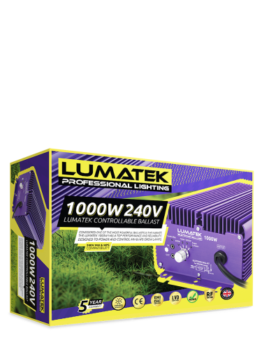 Lumatek 1000W dimmable - ηλεκτρονικό ballast για λαμπτήρες HPS και MH