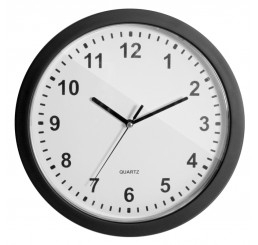 Wall Clock Stash Container black