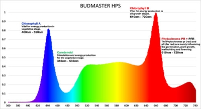 Budmaster II HPS-4 LED Light  lamp for growing and flowering