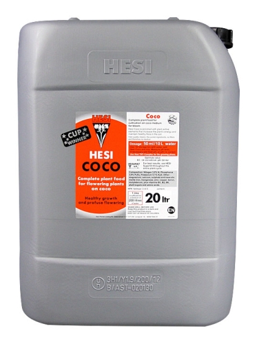HESI COCO 20L - ορυκτό λίπασμα για ανάπτυξη και ανθοφορία στην καρύδα
