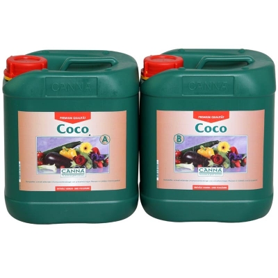 Canna Coco Nutrient Part A+B 5L - ορυκτό λίπασμα για ανάπτυξη και ανθοφορία στην καρύδα