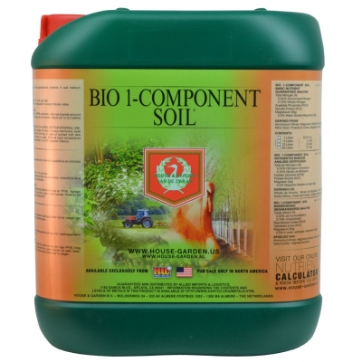 BIO 1-COMPONENT SOIL 5L - минерален тор за растеж и цъфтеж