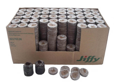 Jiffy 24mm Pellets 2000 τμχ. - σφαιρίδια καρύδας για βλάστηση