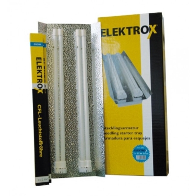 Elektrox Starter Tray mit CFL-Lampen 2x55W - Reflektor für CFL-Lampen