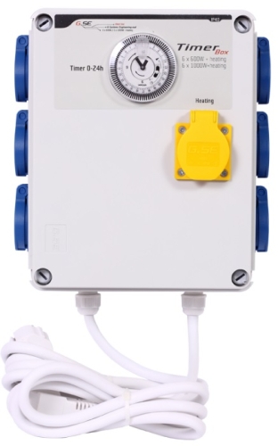 Θέρμανση GSE Timer Box II 6x600W - timer-box + θέρμανση για ταυτόχρονη ενεργοποίηση πολλών λαμπτήρων