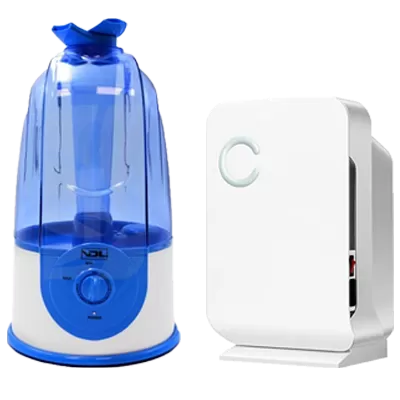 Humidifiers and dehumidifiers