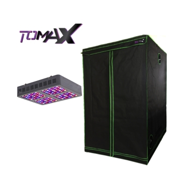 600 W LED-Wachstumslicht + Tomax-Zelt 120 x 120 x 200 – Indoor-Grow-Set