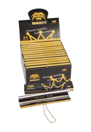 'Breit' Kingsize Black - листчета за свиване + картончета