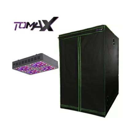 600W LED Grow Light + Tomax Tent 120x120x200 - indoor grow kit