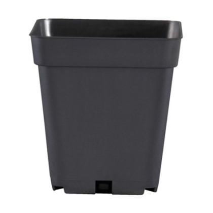 Small Square Plastic Plant Pot - 1.55L - 13x13x13cm