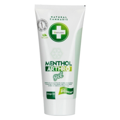 MENTHOL ARTHRO GEL 200ml - охлаждащ масажен гел с екстракт от конопено семе