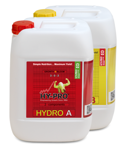 Hy-Pro Hydro A/B 20L - ορυκτό λίπασμα για ανάπτυξη και ανθοφορία στην υδροπονία