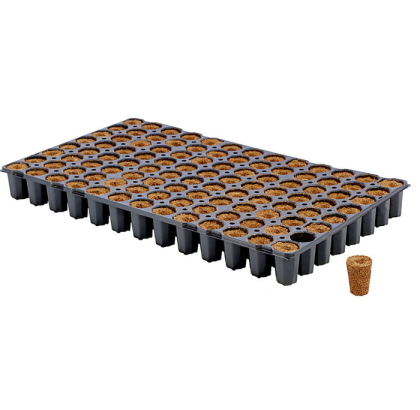Jiffy Peat Pellet Tray 104 Cell 33mm - Ready for Cloning Seeds