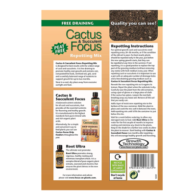 Cactus & Succulent focus 2L - Substrat Pentru Cactuși și Plante Suculente