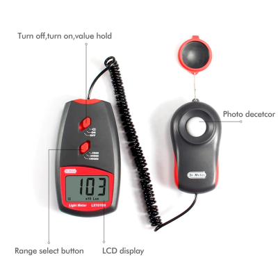Digitales LUX-Messgerät LX1010B - elektronisches Lichtmessgerät /Lux-Meter/