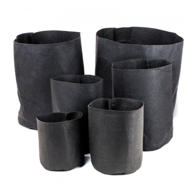 Root Tex 37.85L - Black, round geotextile pot