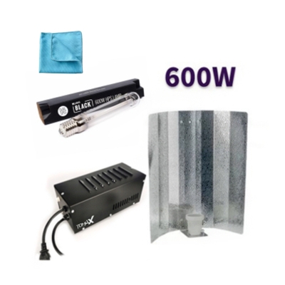 "Tomax 600W magnetic" - Greenhouse Lighting Set + gift cleaning cloth for reflectors and lamps