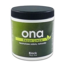 ONA BLOCK fresh linen 175ml  - ароматизатор за силни миризми